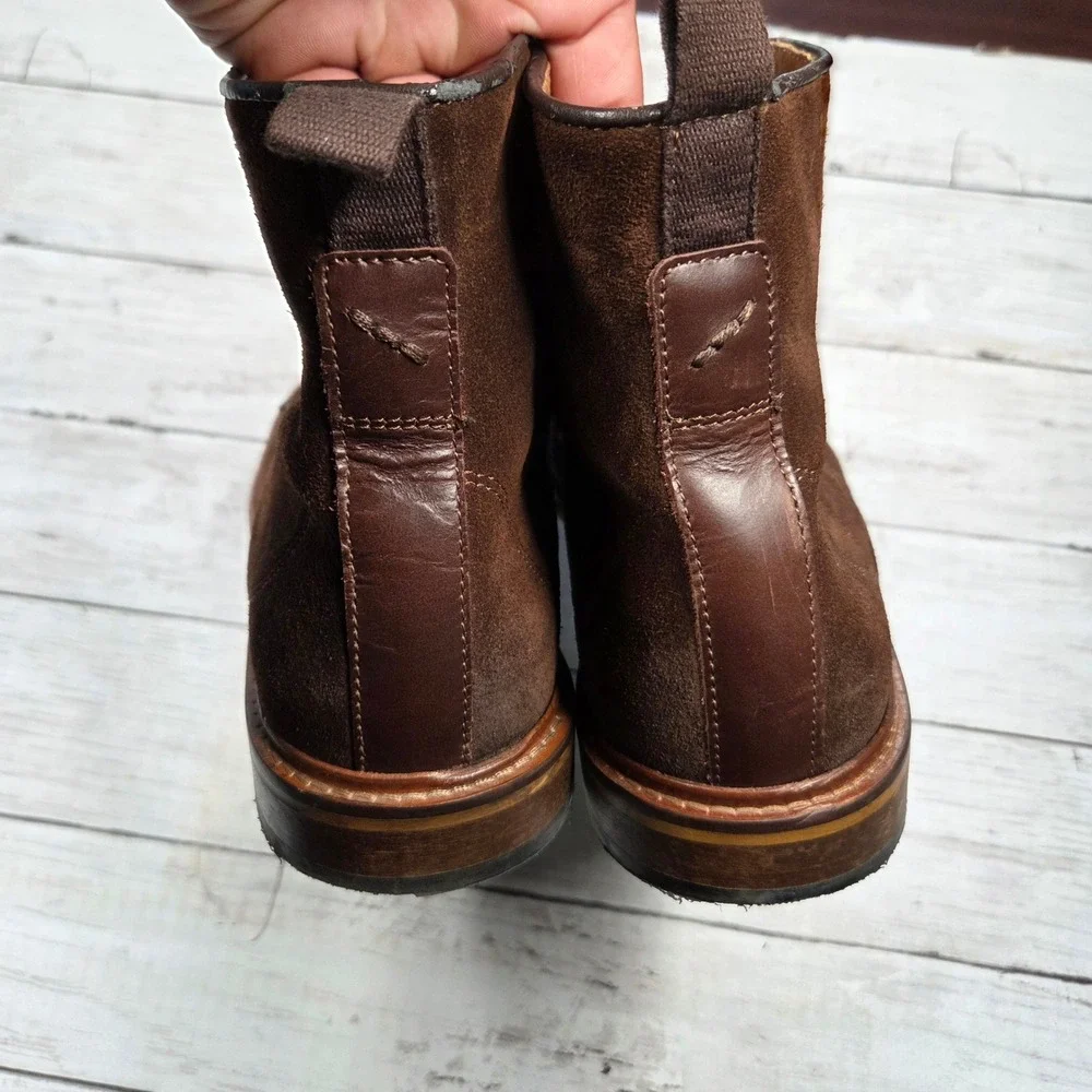 Shoe The Bear Dev Lace Up Boots Suede Mens 44 Brown Ankle Boot